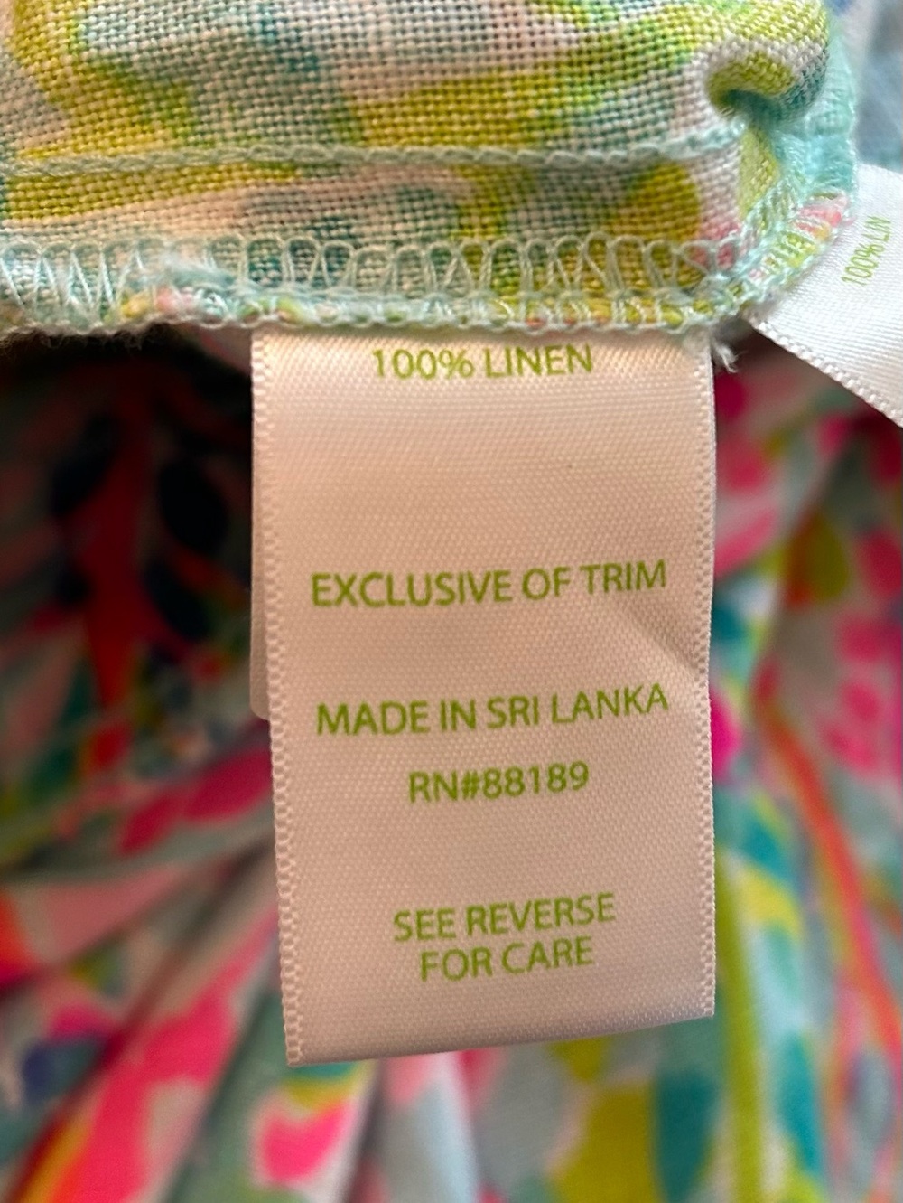 Lilly Pulitzer florita ‘ catch the wave ‘ bright linen pants small holy grail - Picture 9 of 10